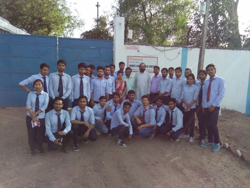 SGI students visited Invert sugar India Private Limited at Malanpur #Gwalior