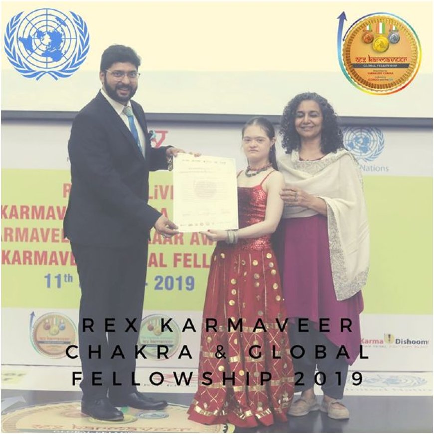 Mr. Pranav Sharma (Alumni of SGI) awarded with REX Karmaveer Award
