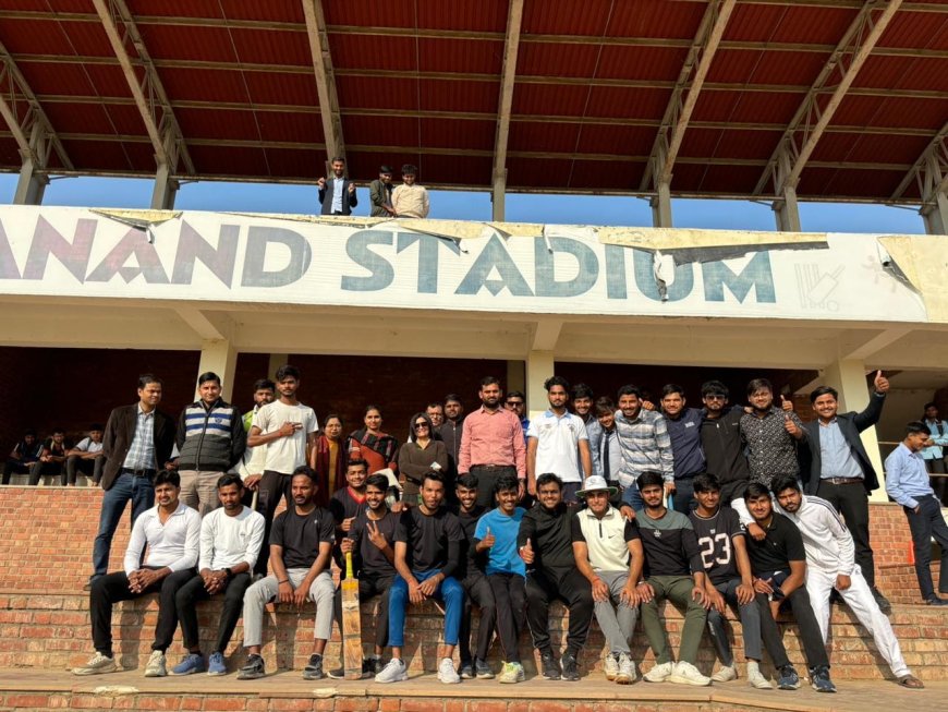 Students of Anand College of Pharmacy, SGI won Anand Cup Cricket Tournament