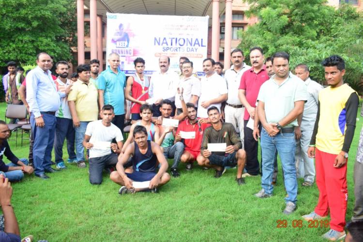 Cross Country Race organised at Hindustan College on the occasion of National Sports Day