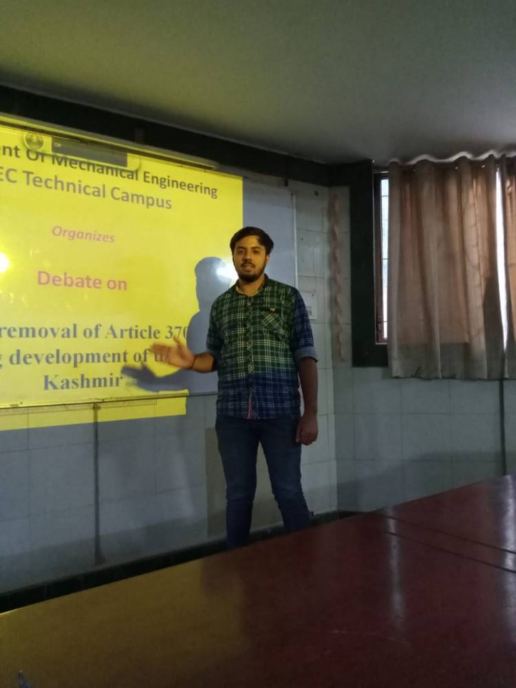 Debate Competition organized at Anand Campus