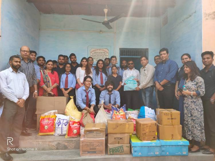 Gifts distribution to the students of Soor Kuti Blind School, Keetham, Agra